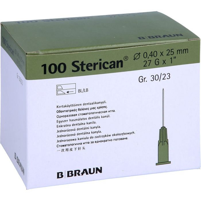 STERICAN DENT KA L 0,40X25, 100 St KAN