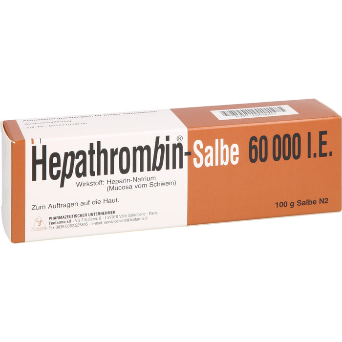 Teofarma Hepathrombin-Salbe 60 000 I.E., 100 g Onguent