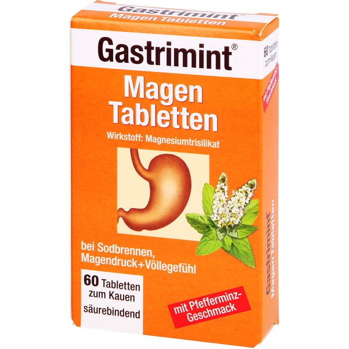 Bad Heilbrunner Gastrimint Magen-Tabletten zum Kauen, 60 St. Tabletten