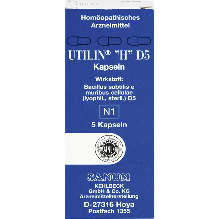 SANUM-KEHLBECK Utilin H D5 Kapseln, 5 pcs. Capsules