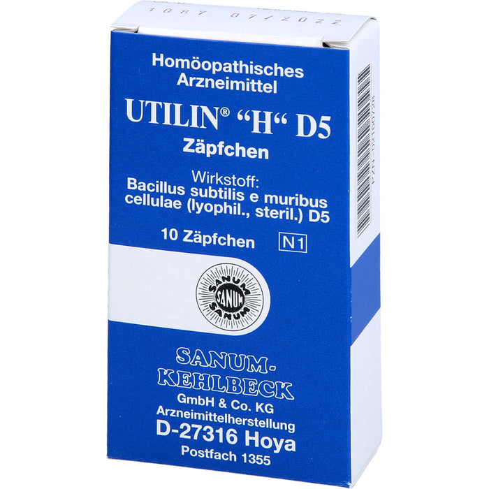 Utilin H D5 Zäpfchen, 10 pc Suppositoires