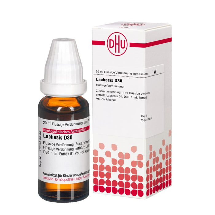 DHU Lachesis D30 Dilution, 20 ml Lösung