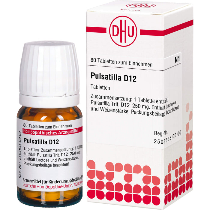 DHU Pulsatilla D12 Tabletten, 80 pcs. Tablets