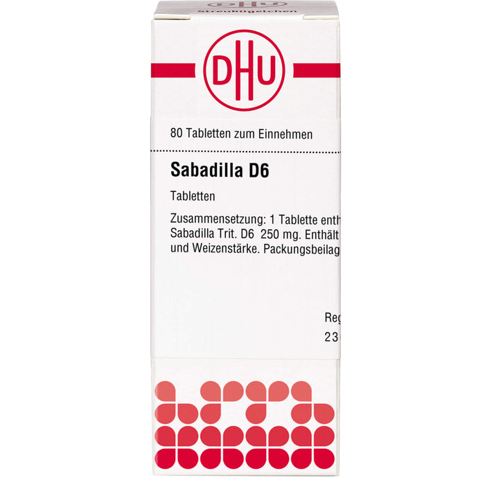 DHU Sabadilla D6 Tabletten, 80 St. Tabletten