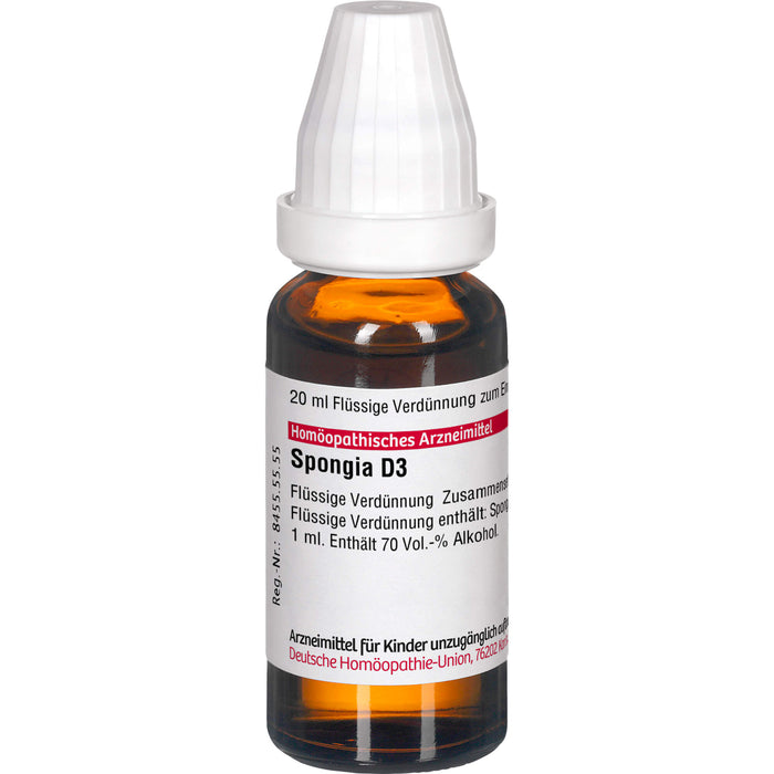 Spongia D3 DHU Dilution, 20 ml Lösung