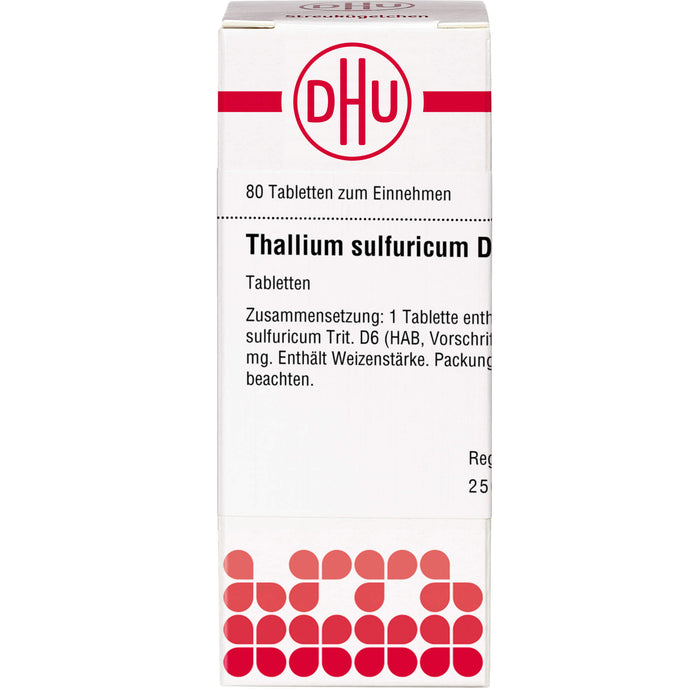 DHU Thallium sulfuricum D6 Tabletten, 80 St. Tabletten