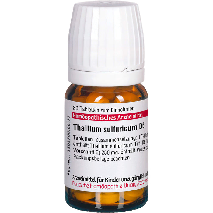 DHU Thallium sulfuricum D6 Tabletten, 80 pc Tablettes