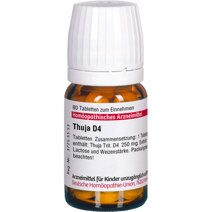 DHU Thuja D4 Tabletten, 80 pc Tablettes