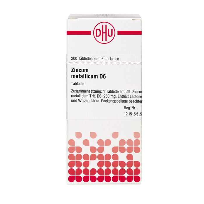 DHU Zincum metallicum D6 Tabletten, 200 St. Tabletten