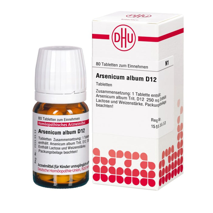 DHU Arsenicum album D12 Tabletten, 80 pcs. Tablets