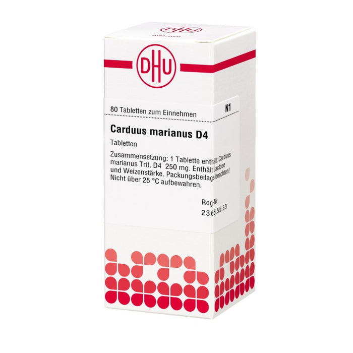 DHU Carduus marianus D4 Tabletten, 80 St. Tabletten