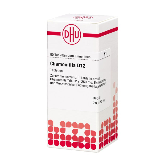 DHU Chamomilla D12 Tabletten, 80 pc Tablettes