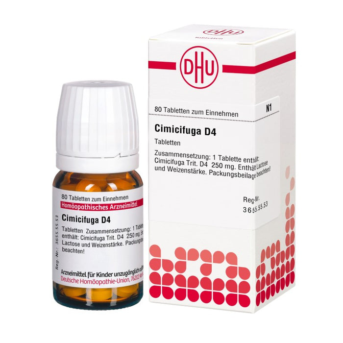 DHU Cimicifuga D4 Tabletten, 80 pc Tablettes