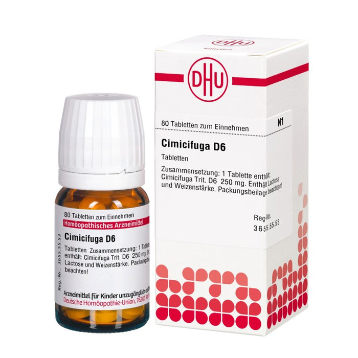 DHU Cimicifuga D6 Tabletten, 80 pc Tablettes