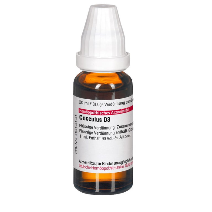 Cocculus D3 DHU Dilution, 20 ml Lösung