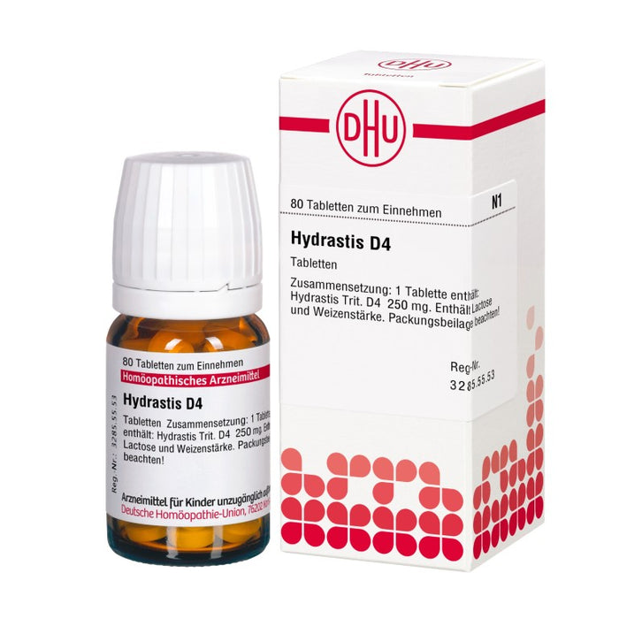 DHU Hydrastis D4 Tabletten, 80 pc Tablettes