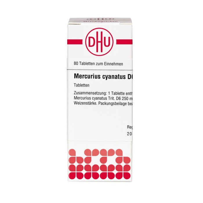 DHU Mercurius cyanatus D6 Tabletten, 80 pc Tablettes