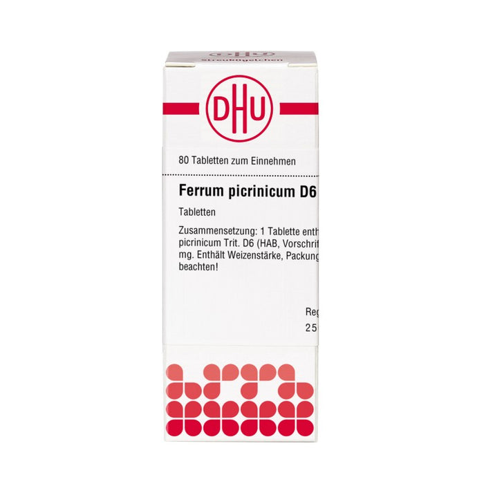 DHU Ferrum picrinicum D6 Tabletten, 80 pc Tablettes