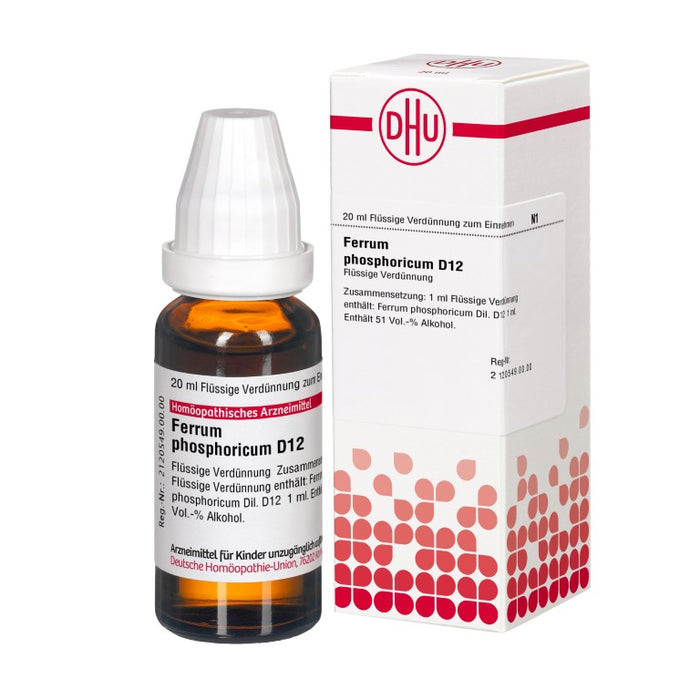 DHU Ferrum phosphoricum D12 Dilution, 20 ml Lösung