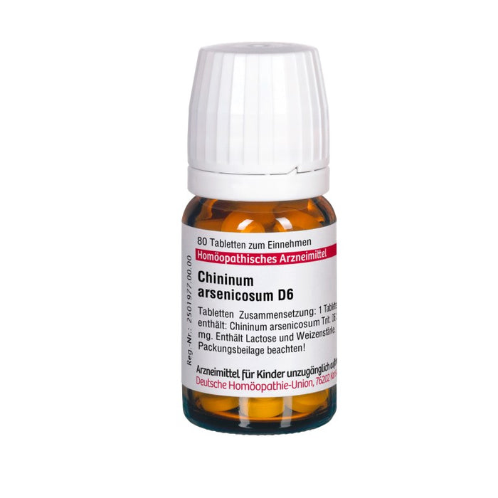 Chininum arsenicosum D6 DHU Tabletten, 80 St. Tabletten