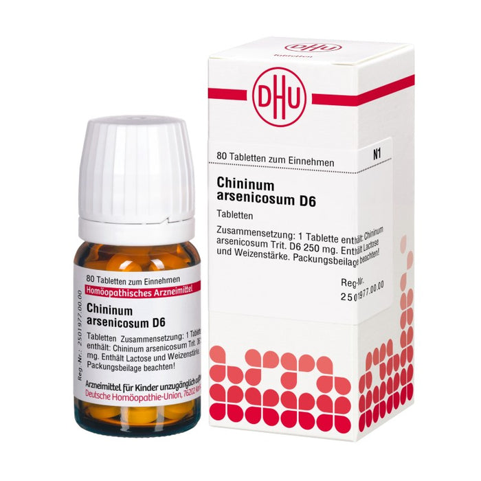 Chininum arsenicosum D6 DHU Tabletten, 80 St. Tabletten