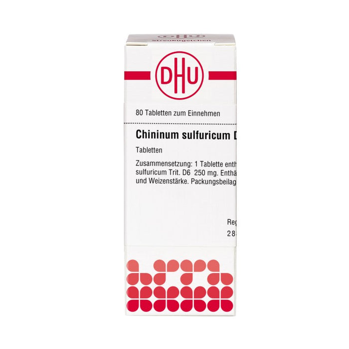 DHU Chininum sulfuricum D6 Tabletten, 80 pc Tablettes