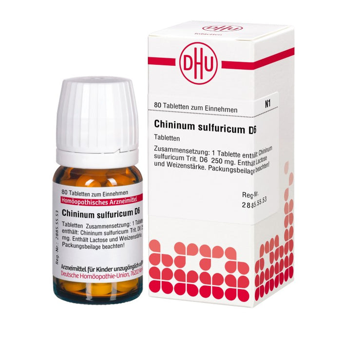 DHU Chininum sulfuricum D6 Tabletten, 80 pc Tablettes