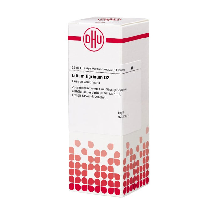 Lilium tigrinum D2 DHU Dilution, 20 ml Lösung