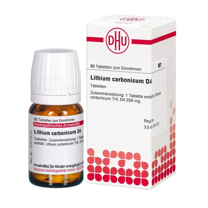 DHU Lithium carbonicum D4 Tabletten, 80 St. Tabletten