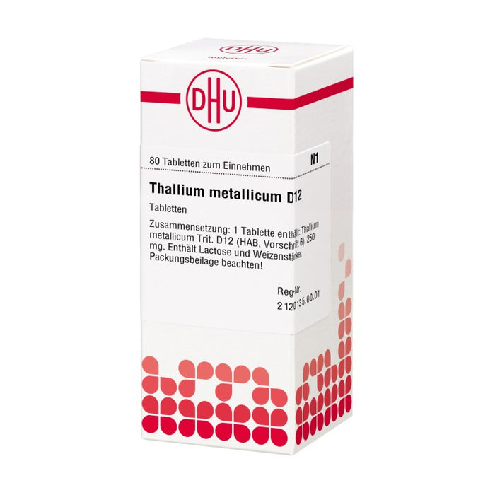 DHU Thallium metallicum D12 Tabletten, 80 pc Tablettes