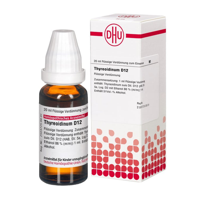 DHU Thyreoidinum D12 Dilution, 20 ml Lösung