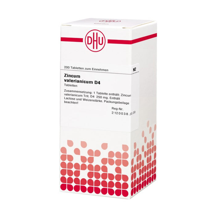 DHU Zincum valerianicum D4 Tabletten, 200 St. Tabletten