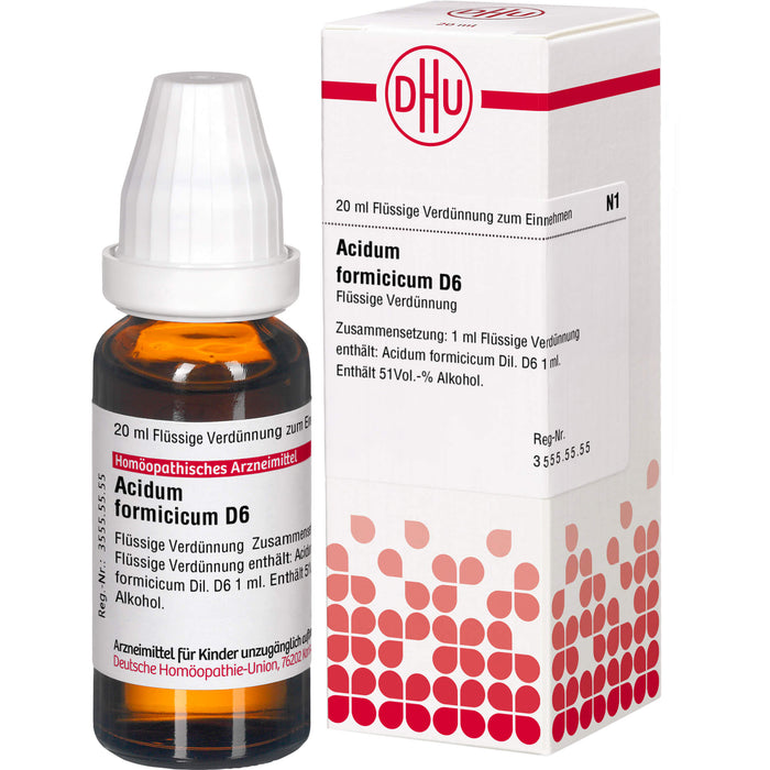 DHU Acidum formicicum D6 Dilution, 20 ml Lösung