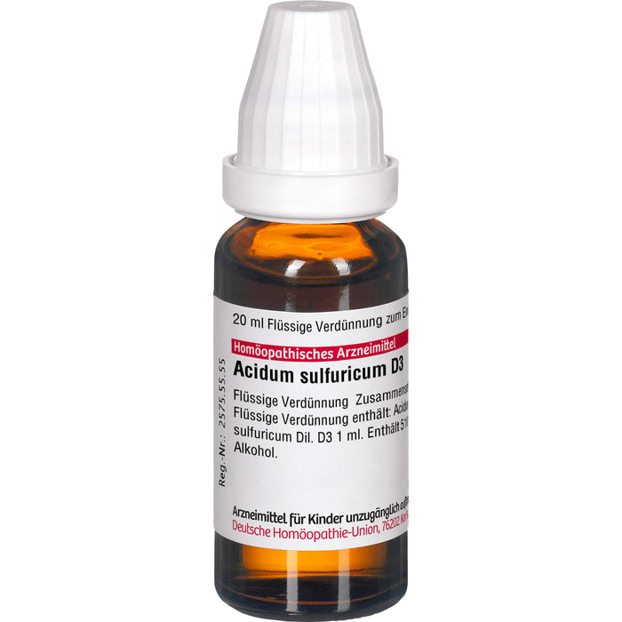 DHU Acidum sulfuricum D3 Dilution, 20 ml Lösung