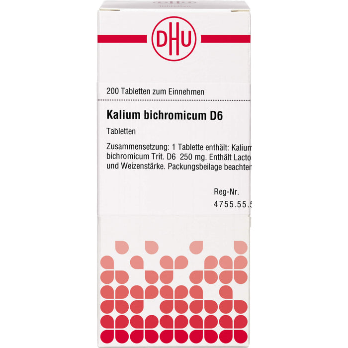 DHU Kalium bichromicum D6 Tabletten, 200 St. Tabletten