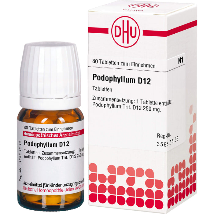 DHU Podophyllum D12 Tabletten, 80 St. Tabletten