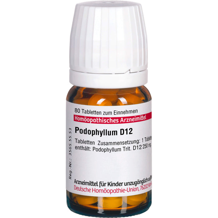 DHU Podophyllum D12 Tabletten, 80 St. Tabletten