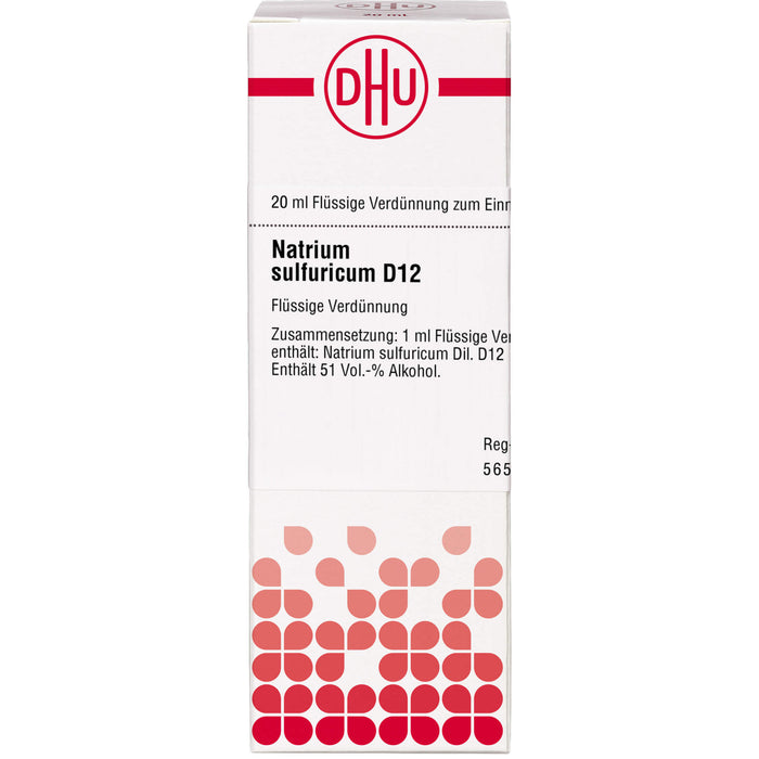 DHU Natrium sulfuricum D12 Dilution, 20 ml Lösung