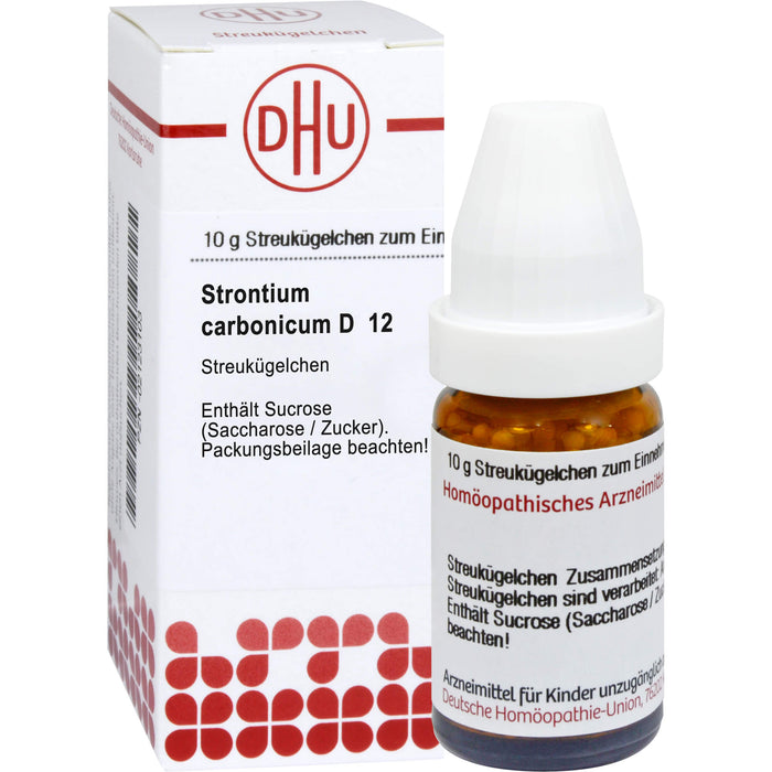 Strontium carbonicum D12 DHU Globuli, 10 g Globuli