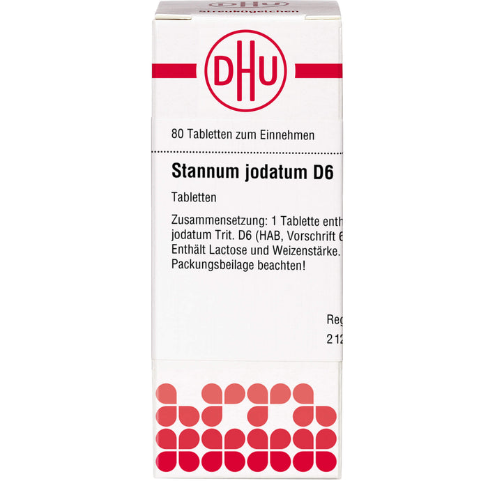 DHU Stannum jodatum D6 Tabletten, 80 pc Tablettes