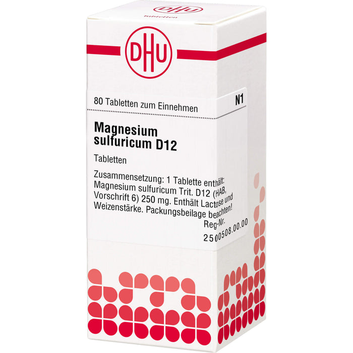 DHU Magnesium sulfuricum D12 Tabletten, 80 St. Tabletten