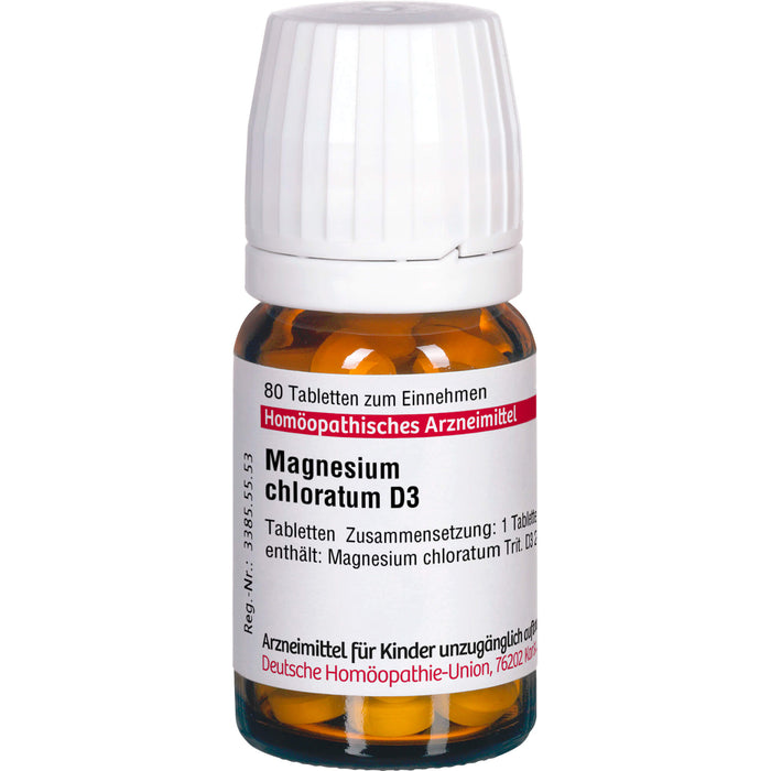 DHU Magnesium chloratum D3 Tabletten, 80 St. Tabletten