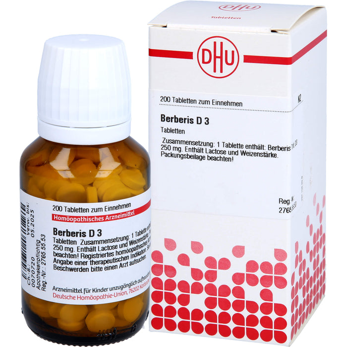 Berberis D3 DHU Tabletten, 200 St. Tabletten