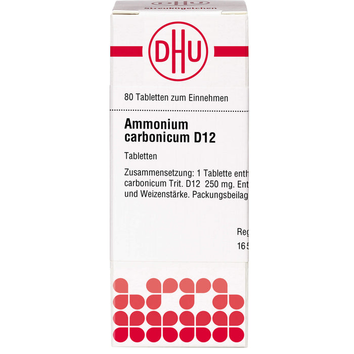 DHU Ammonium carbonicum D12 Tabletten, 80 pc Tablettes