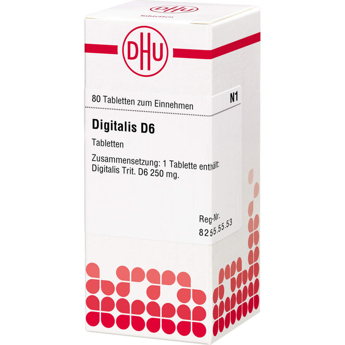 DHU Digitalis D6 Tabletten, 80 pc Tablettes