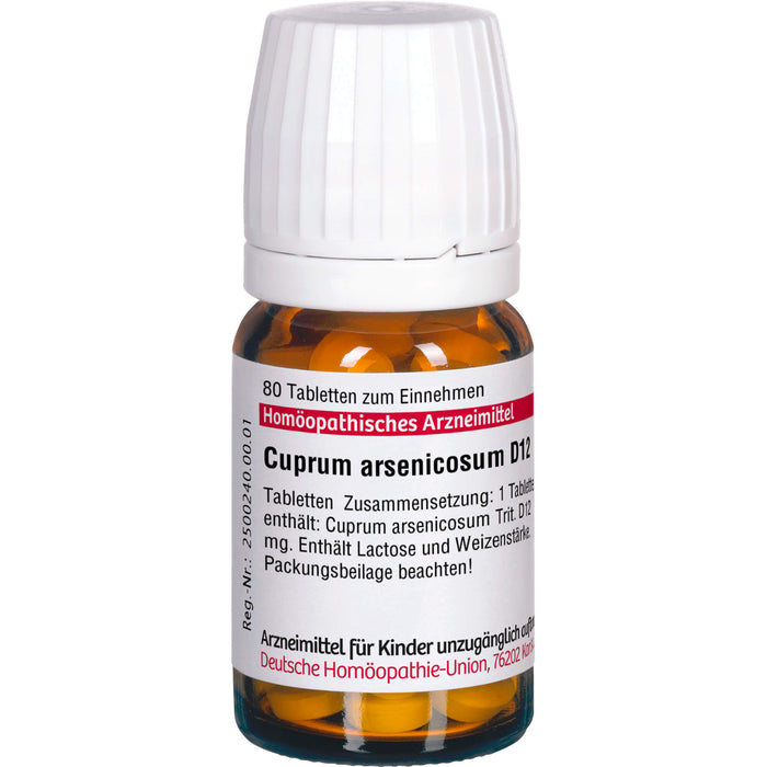 DHU Cuprum arsenicosum D12 Tabletten, 80 pcs. Tablets