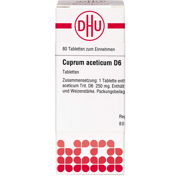 DHU Cuprum aceticum D6 Tabletten, 80 pc Tablettes