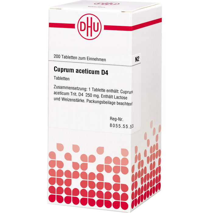 Cuprum aceticum D4 DHU Tabletten, 200 St. Tabletten