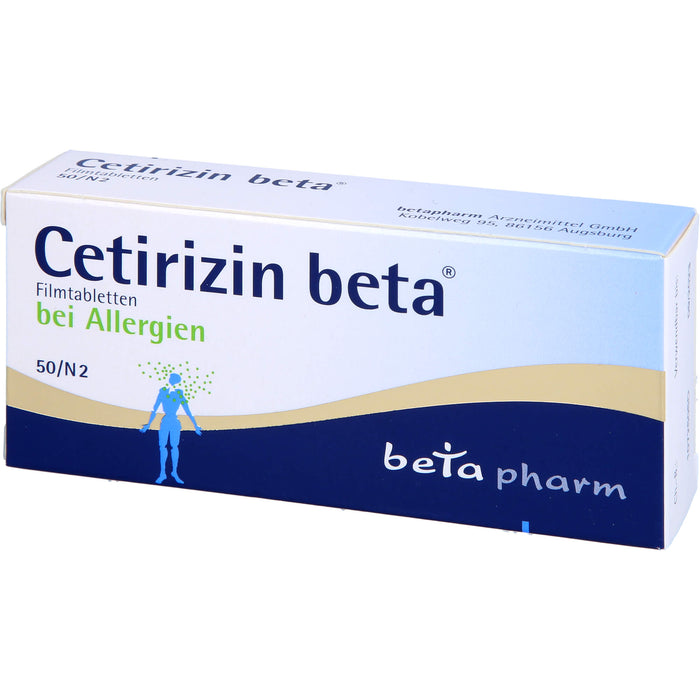 Cetirizin beta Filmtabletten, 50 St. Tabletten