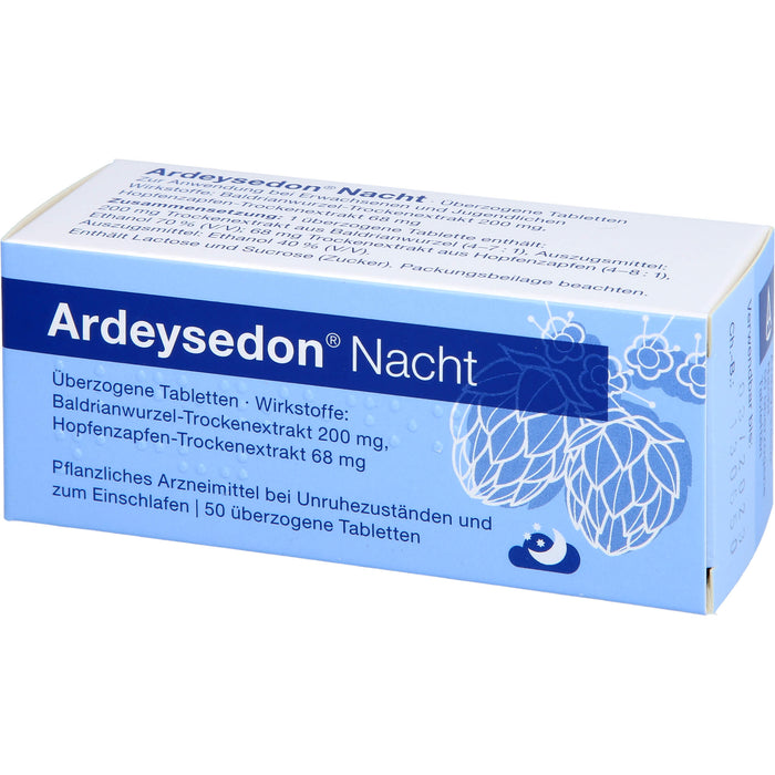 Ardeysedon Nacht Tabletten bei nervös bedingten Einschlafstörungen, 50 pcs. Tablets